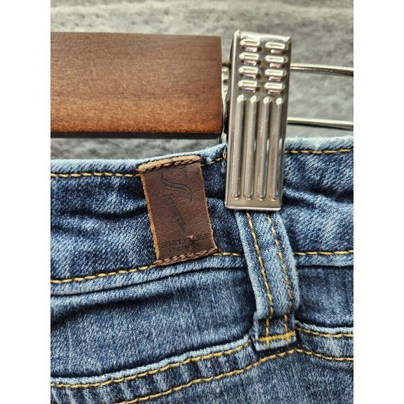 Vera Wang Simply Vera Womens Medium Blue Denim Jeans 6 Regular - Picture 4 of 5